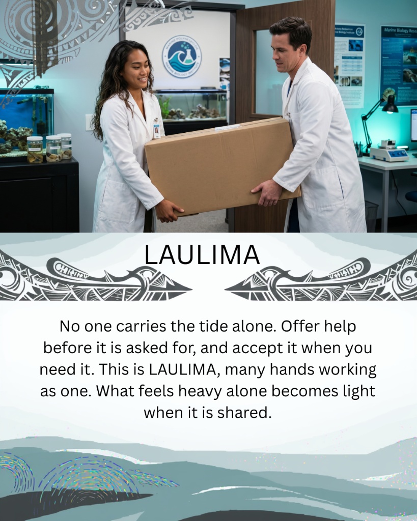 LAULIMA — No one carries the tide alone. This is LAULIMA, many hands working as one.